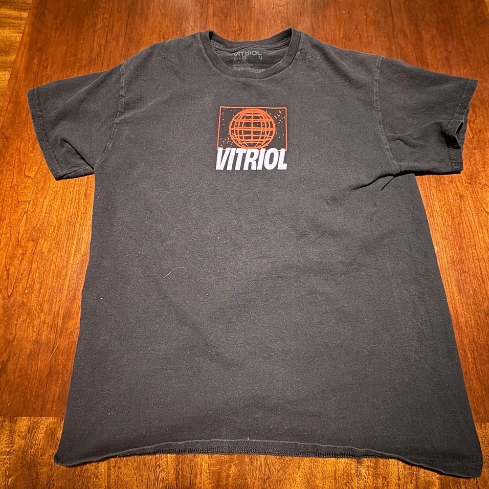 Vitriol The Future of Mankind Graphic T-Shirt Black Size Medium Streetwear